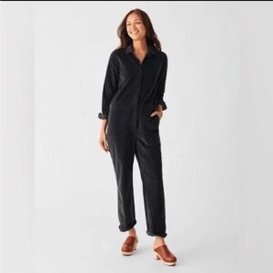 Black Corduroy Jumpsuit